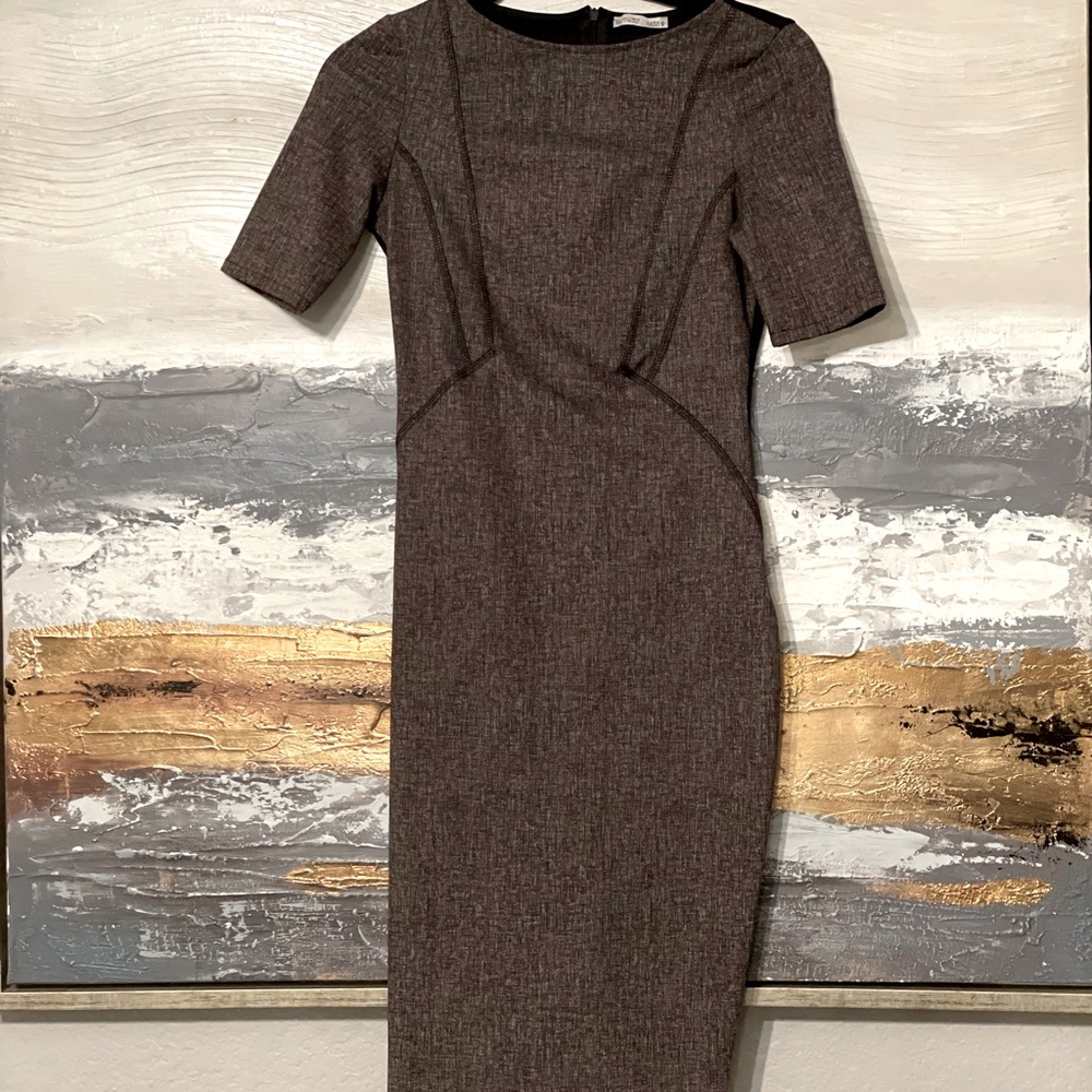 Zara Brown/Black Pencil Dress